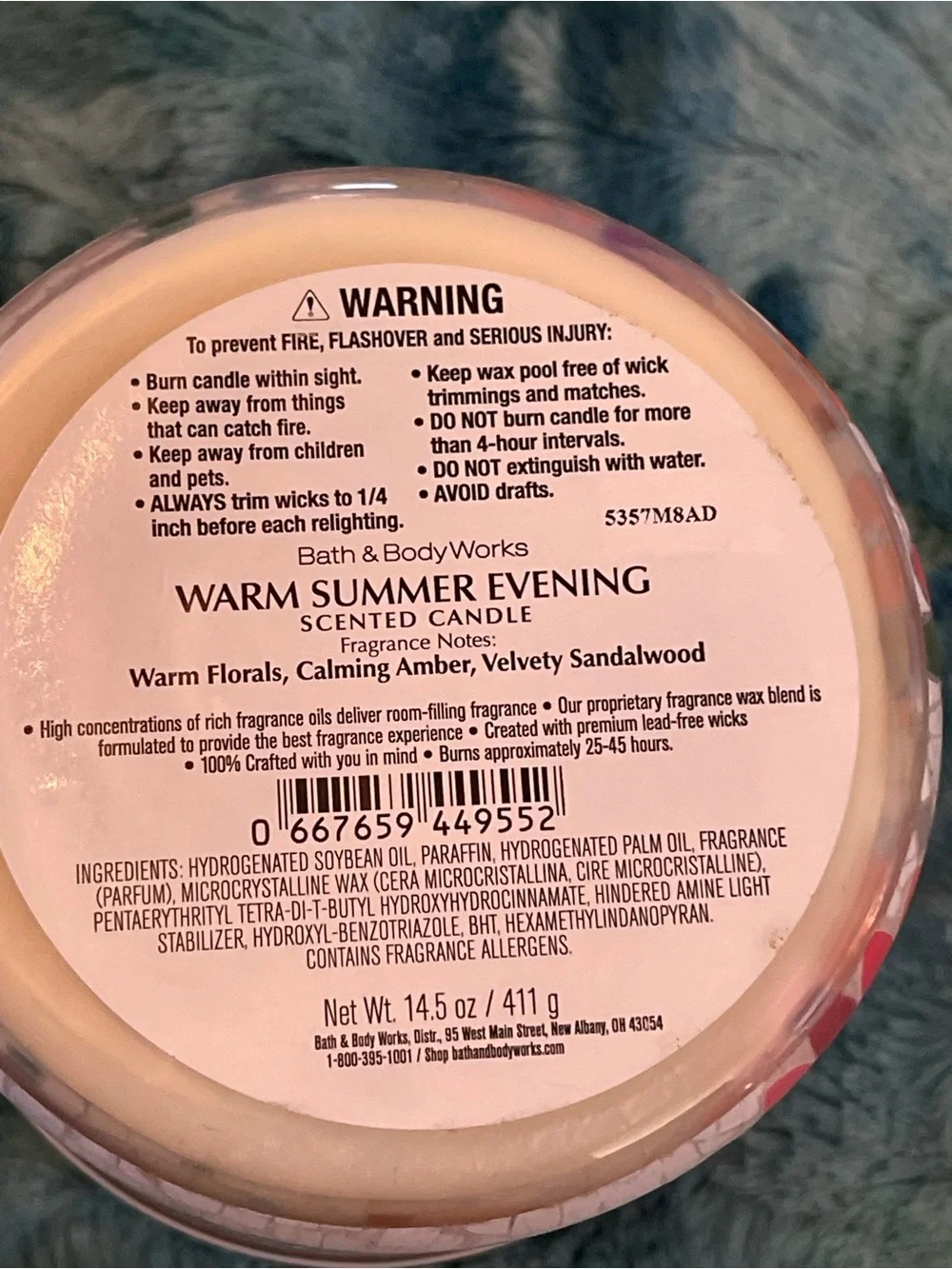 Bath & body works candle